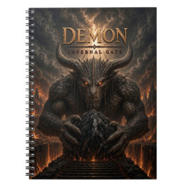 Caderno Espiral Portão Infernal do Demônio Cinema Dark