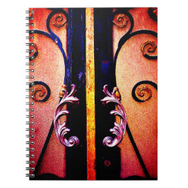 Caderno Espiral Portão Peach