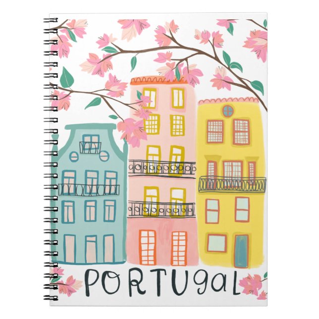 Caderno Espiral Portátil das casas de Portugal (Frente)