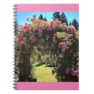 Caderno Espiral Portland Rosa Garden, OR