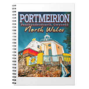 CADERNO ESPIRAL PORTMEIRION - PENRHYNDEUDRAETH GWYNEDD NORTH WALES