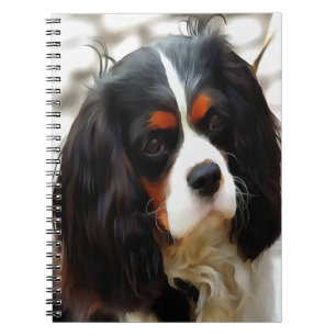 Caderno Espiral Portrait Of A King Charles Cavalier Spaniel