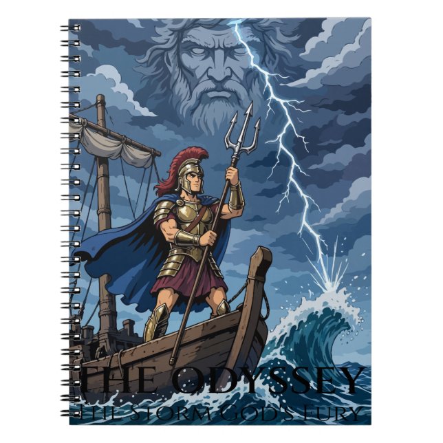 Caderno Espiral Poseidon’s Storm Wrath (Frente)