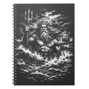 Caderno Espiral Poseidon — Senhor do Abismo por BurnsInHell