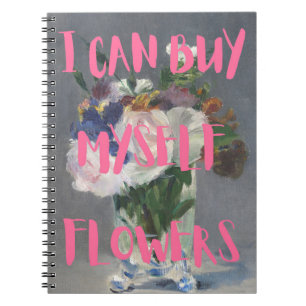 Caderno Espiral Posso Comprar-Me O Notebook De Flores