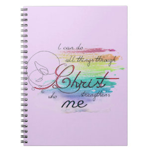 Caderno Espiral Posso fazer todas as coisas