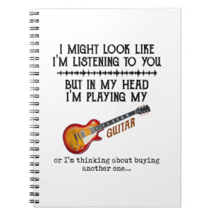 Caderno Espiral Posso parecer que estou te ouvindo, mas na minha