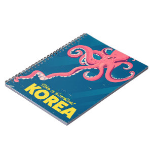 Caderno Espiral Poster de férias da Coreia