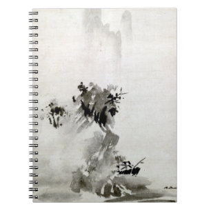 Caderno Espiral Poster de Paisagem Sesshu Toyo Haboku-Sansui