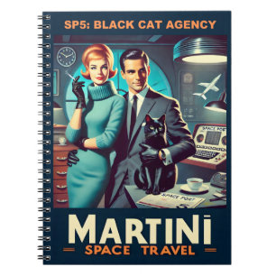 Caderno Espiral Poster de viagens Espacial Martini SP5: Agência de