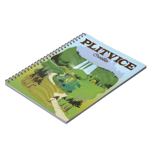 Caderno Espiral Poster viagens vintage (Left Side)