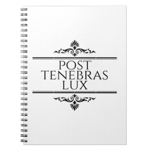 Caderno Espiral Posto Tenebras Lux