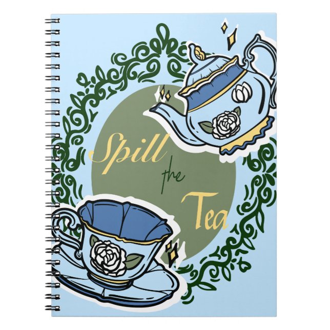 Caderno Espiral Pote azul (Frente)