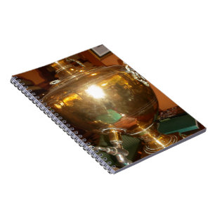 Caderno Espiral Pote de chá ouro