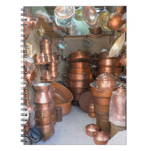 Caderno Espiral Potes De Cobre No Mercado