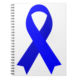 Caderno Espiral Potes de cólon azul de Cancer de Huntington