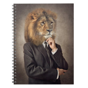Caderno Espiral Potrait de um leão