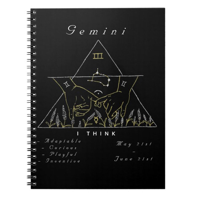 Caderno Espiral 'Powered by Gemini' (Frente)