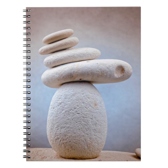 Caderno Espiral Praça de Pedras em Equilíbrio + suas ideias (Frente)