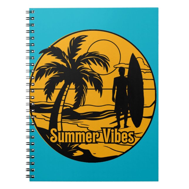Caderno Espiral praia (Frente)