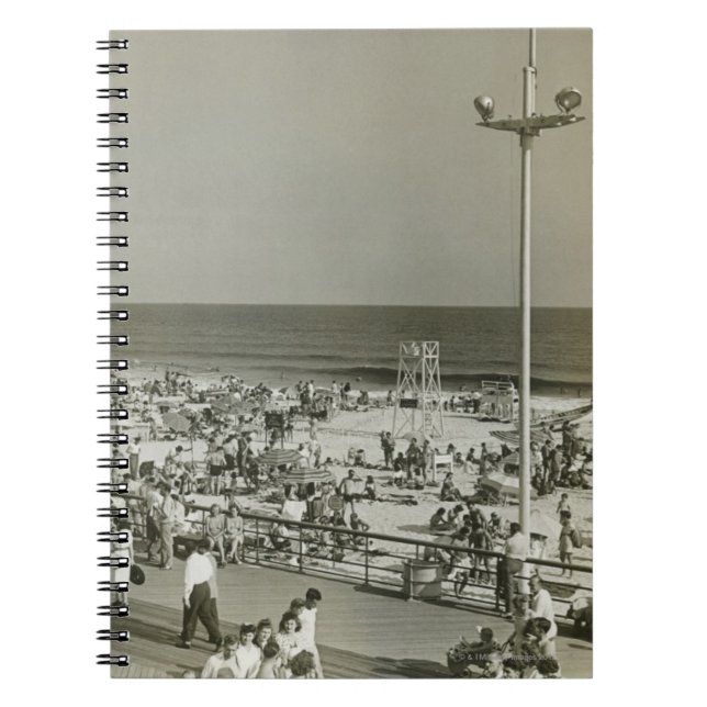 Caderno Espiral Praia aglomerada (Frente)