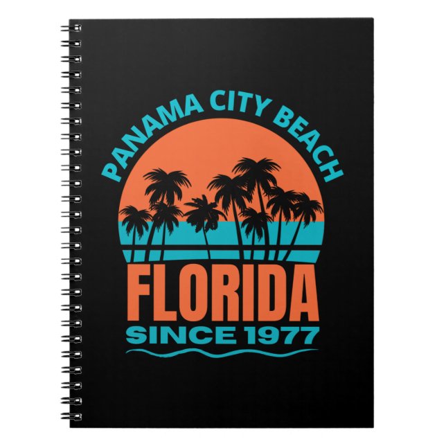 Caderno Espiral Praia da Cidade do Panamá Flórida (Frente)