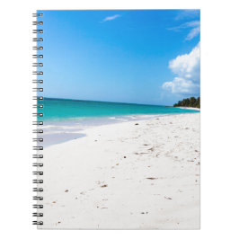 Caderno Espiral Praia da Isla Saona no Caribe