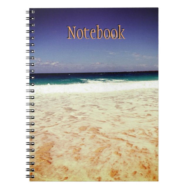 Caderno Espiral Praia de Nassau, Bahamas (Frente)