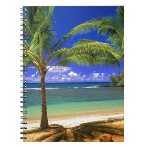 Caderno Espiral praia tropical