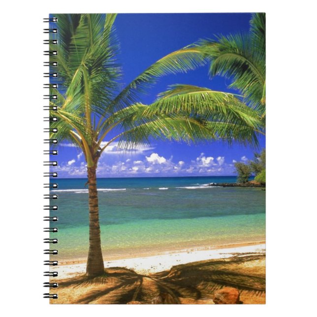 Caderno Espiral praia tropical (Frente)