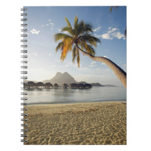 Caderno Espiral Praias Tropicais   Beach Huts, Bora Bora
