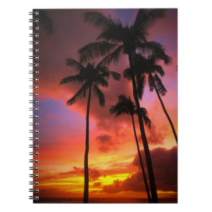 Caderno Espiral Praias Tropicais Ilhas Maui Hawaii