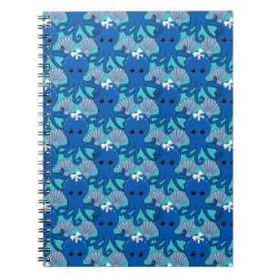 Caderno Espiral Prancheta de Polvo Azul Fofo