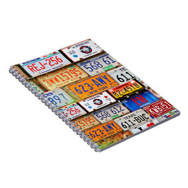 Caderno Espiral Pratos de Licença Antigos