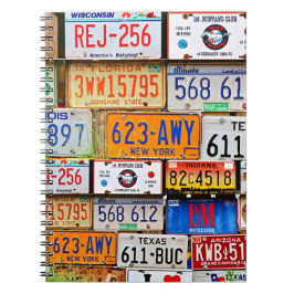 Caderno Espiral Pratos de Licença Antigos