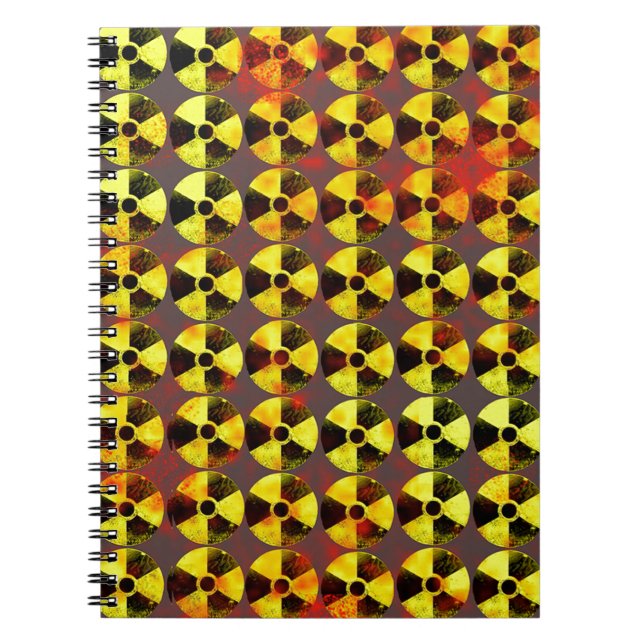 Caderno Espiral precaução, energia nuclear (Frente)