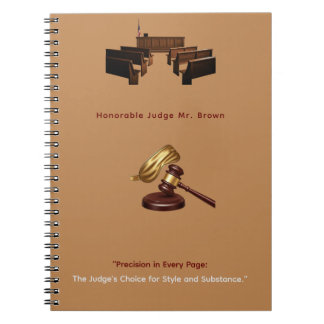 Caderno Espiral "Precisão em cada página: a escolha do juiz