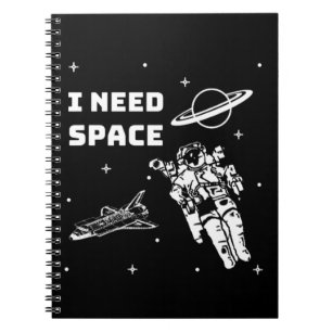 Caderno Espiral Preciso de Geek de Espaço