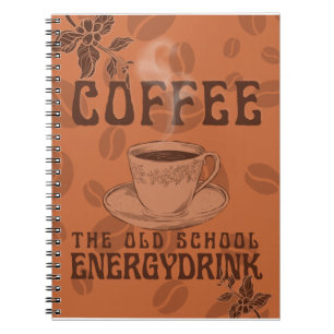 Caderno Espiral Preciso me levantar, meu café está me esperando.