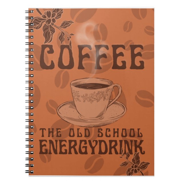 Caderno Espiral Preciso me levantar, meu café está me esperando. (Frente)