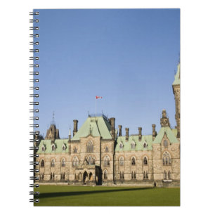 Caderno Espiral Prédio parlamentar em Ottawa, Ontário, Canadá