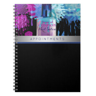 Caderno Espiral Pregue o design colorido do splatter do técnico