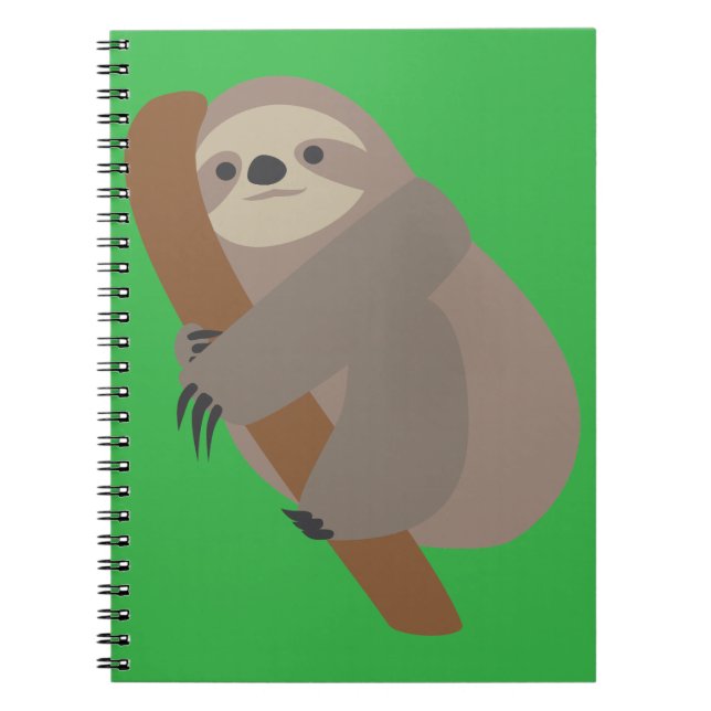 Caderno Espiral Preguiça (Frente)