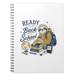 Caderno Espiral Preguiça Faculdade Volta às Aulas
