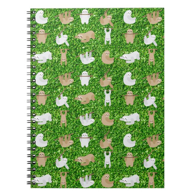 Caderno Espiral preguiças engraçadas (Frente)