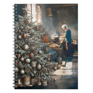 CADERNO ESPIRAL PREPARANDO PARA O JANTAR DE NATAL