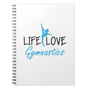 Caderno Espiral Presente bonito do Gymnast ginástico da ginástic