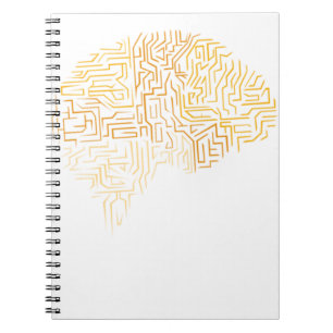 Caderno Espiral Presente cerebral superhumano