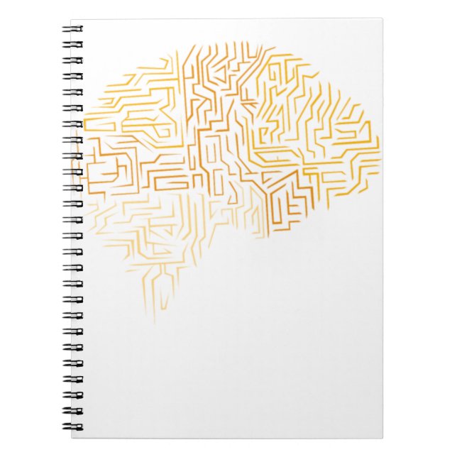 Caderno Espiral Presente cerebral superhumano (Frente)