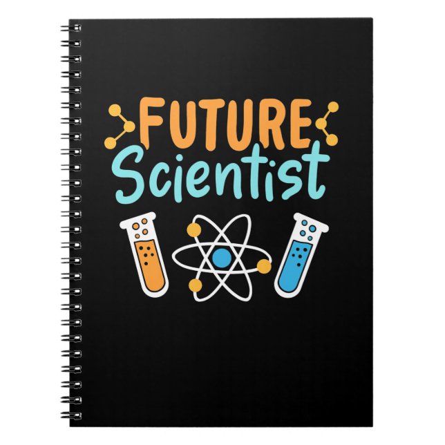 Caderno Espiral Presente cientista | Futuro cientista (Frente)